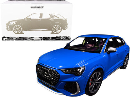2019 Audi RS Q3 Sportback Blue Limited Edition to 240 pieces Worldwide 1/18 Diecast Model Car by Minichamps  free shipping USA