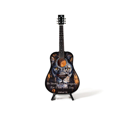 Joshua 1:9 Collectible Miniature Guitar