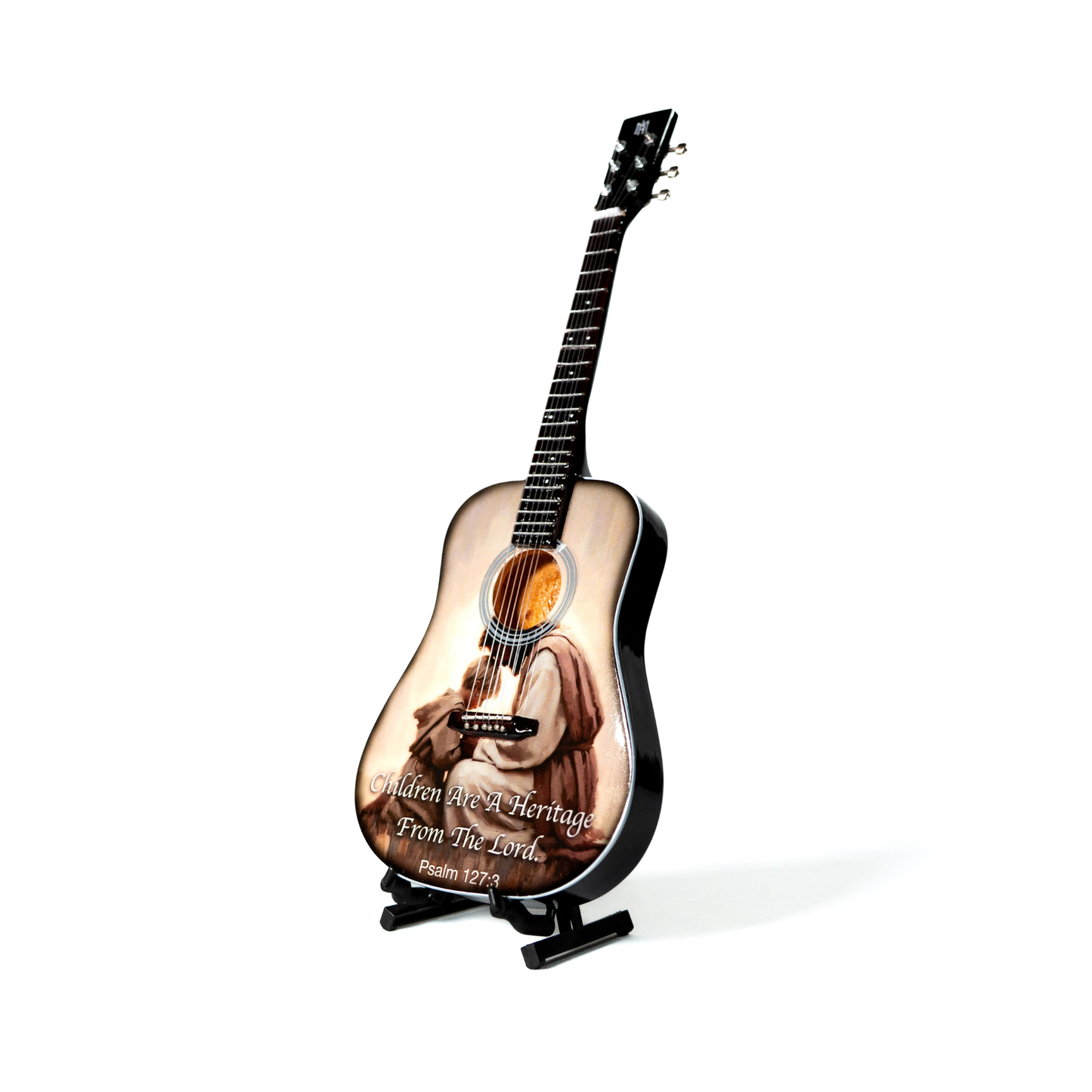 Psalm 127:3 Collectible Miniature Guitar