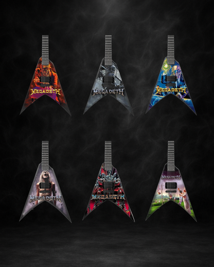 Megadeth - The Complete Megadeath Collectible Miniature Guitar Set – All 6 Official Designs