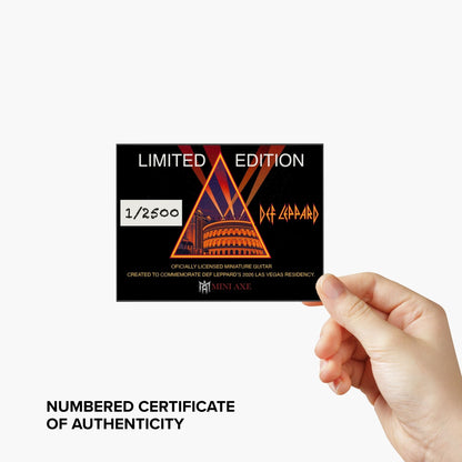 Def Leppard – Live at Caesars Palace, Las Vegas Residency Collectible Miniature Guitar