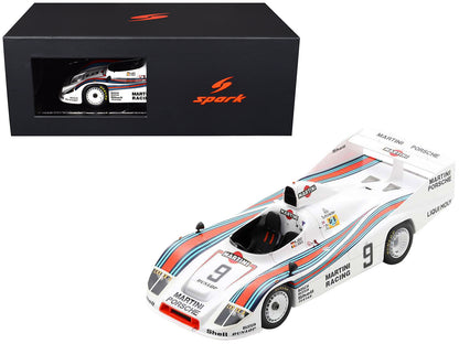 Porsche 908/80 #9 Jacky Ickx - Reinhold Joest "Martini Racing" 2nd Place "24 Hours of Le Mans" (1980) with Acrylic Display Case 1/18 Model Car by Spark  free shipping USA