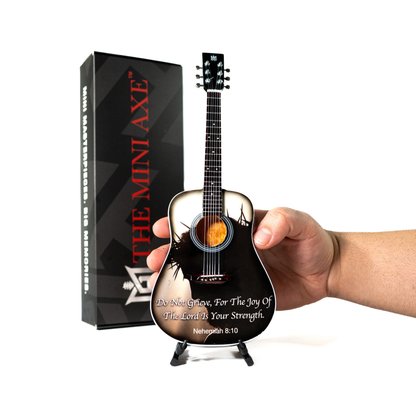 Nehemiah 8:10 Collectible Miniature Guitar