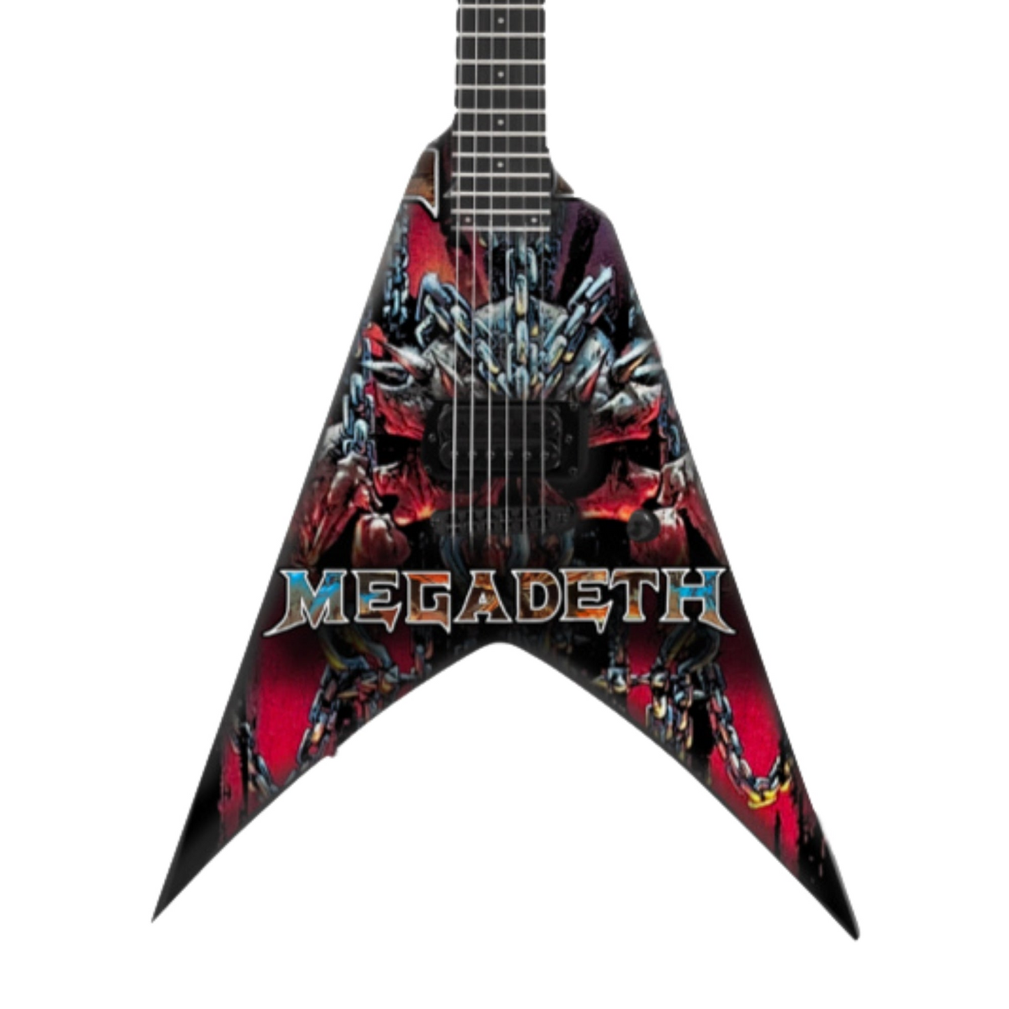 Megadeth Chaos Chains Collectible Miniature Guitar