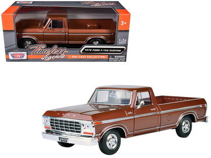 1979 Ford F-150 Pickup Truck Brown 1/24 Diecast Model Car by Motormax  free shipping USA