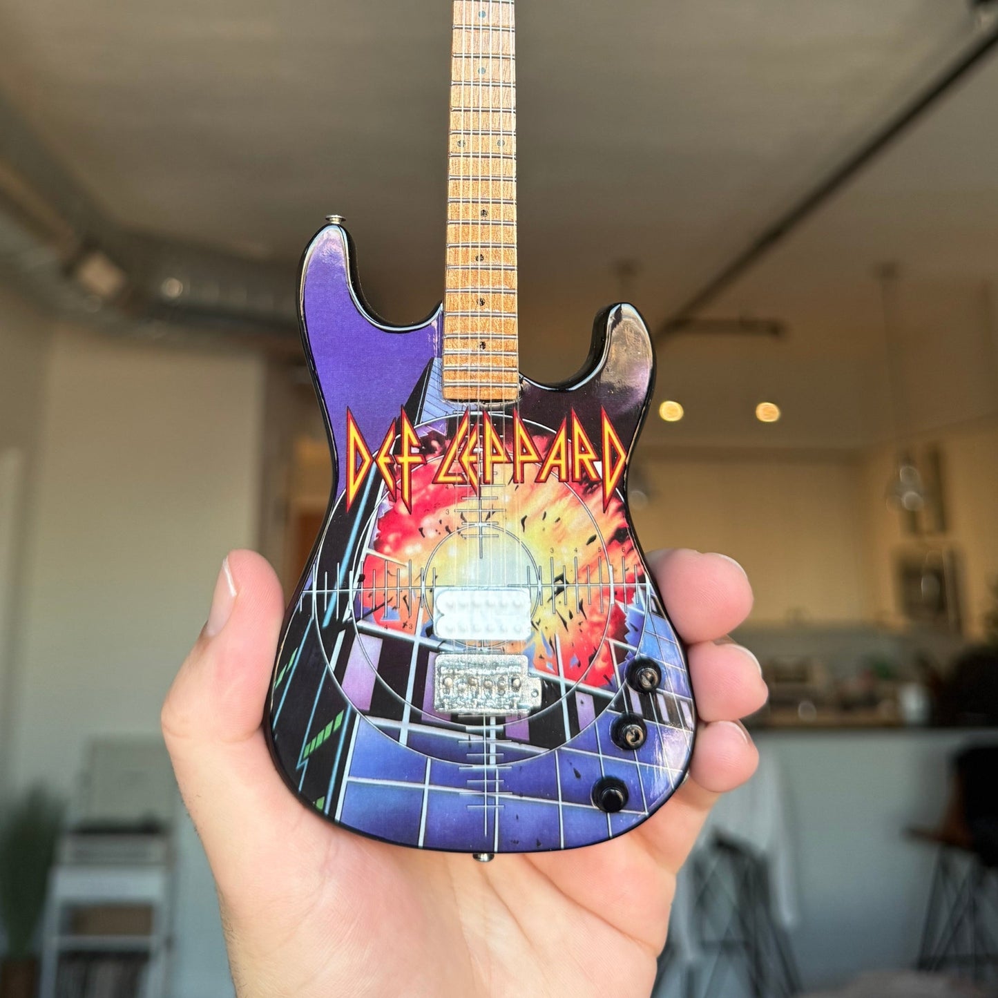 The Complete Def Leppard Collectible Miniature Guitar Set – All 6 Official Designs