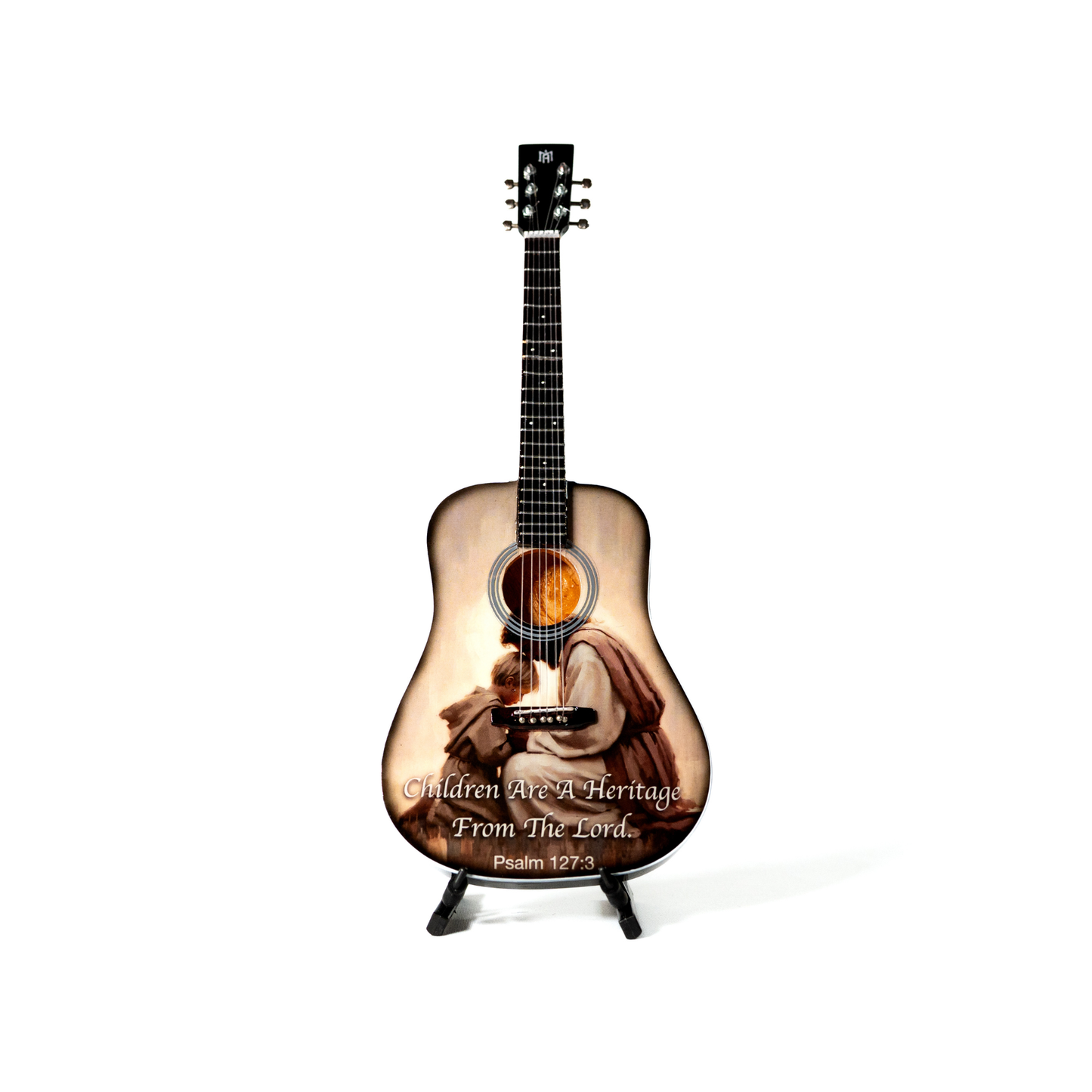 Psalm 127:3 Collectible Miniature Guitar