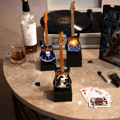 Def Leppard’s “Hysteria” Collectible Miniature Guitar