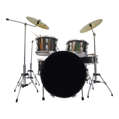 Classic 5-Piece Black Sparkle Drum Set Mini Replica Collectible