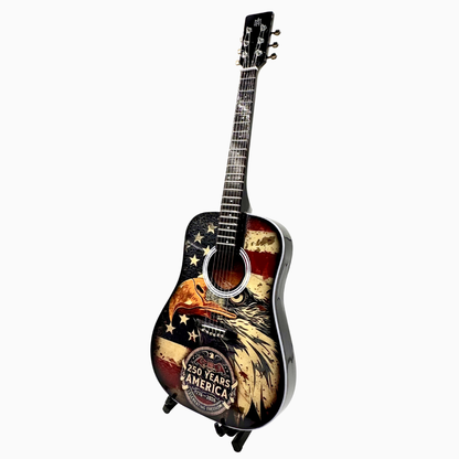 America 250 Collectible Miniature Guitar