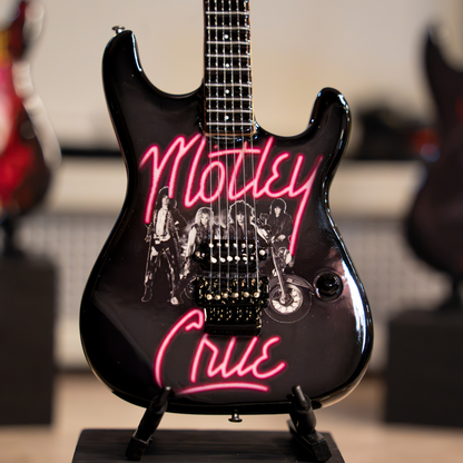 Mötley Crüe "Girls, Girls, Girls" Collectible Miniature Guitar