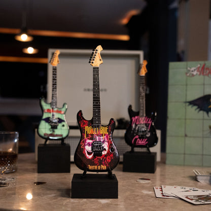 Mötley Crüe "Theatre of Pain" Collectible Miniature Guitar