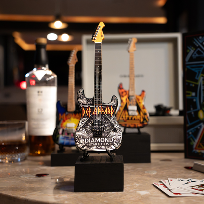 Def Leppard "Diamond" Collectible Miniature Guitar