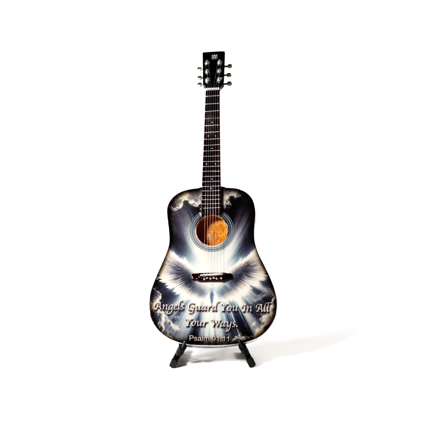 Psalm 91:11 Collectible Miniature Guitar