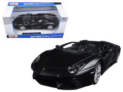 Lamborghini Aventador LP 700-4 Roadster Matt Black 1/24 Diecast Model Car  by Maisto  free shipping USA