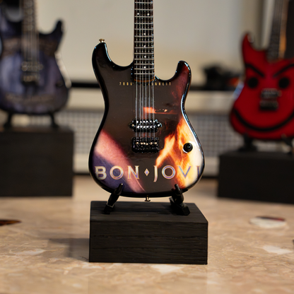 Bon Jovi 7800° Fahrenheit Collectible Miniature Guitar