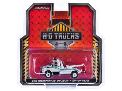 2019 International Durastar 4400 Tow Truck "Port Authority of New York & New Jersey Police" White with Blue Stripes "H.D. Trucks" Series 25 1/64 Diecast Model Car by Greenlight  free shipping USA