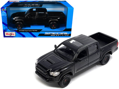2023 Toyota Tacoma TRD PRO Pickup Truck Black Metallic with Sunroof "Special Edition" Series 1/27 Diecast Model Car by Maisto  free shipping USA