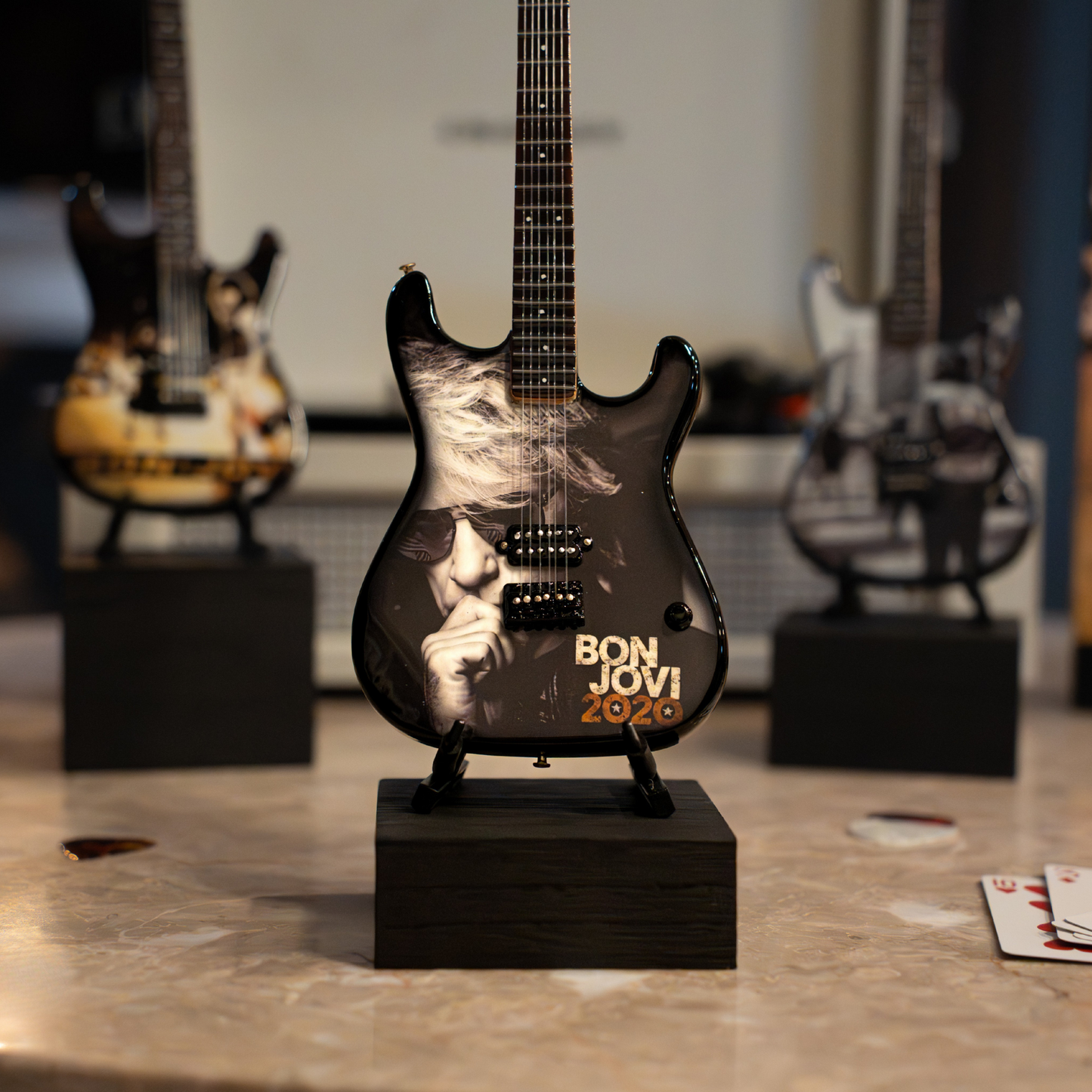 Bon Jovi 2020 Collectible Miniature Guitar