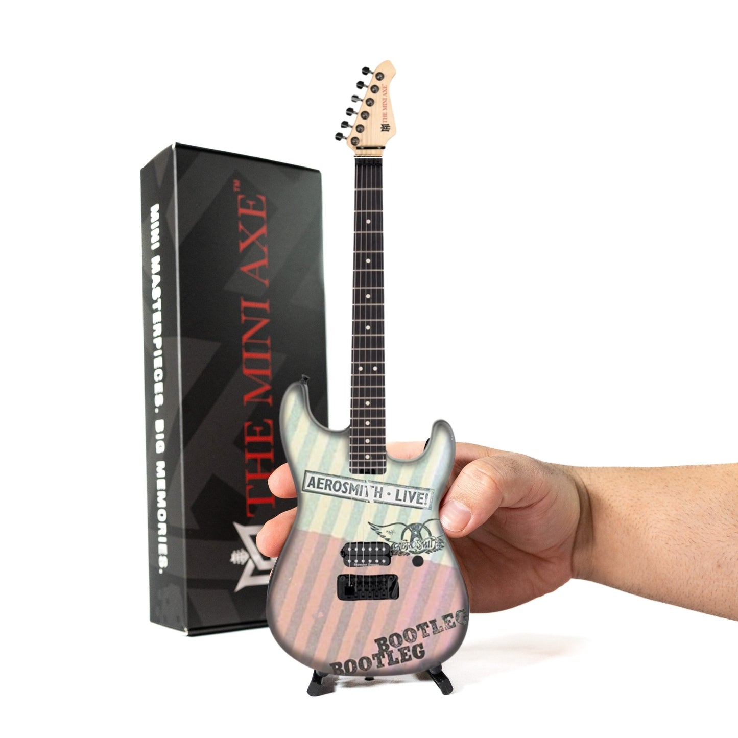 Aerosmith "Live! Bootleg" Collectible Miniature Guitar