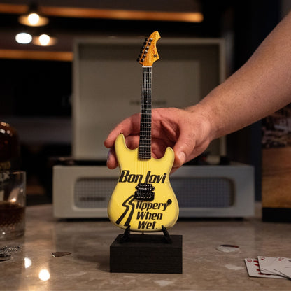 Bon Jovi Slippery When Wet Collectible Miniature Guitar
