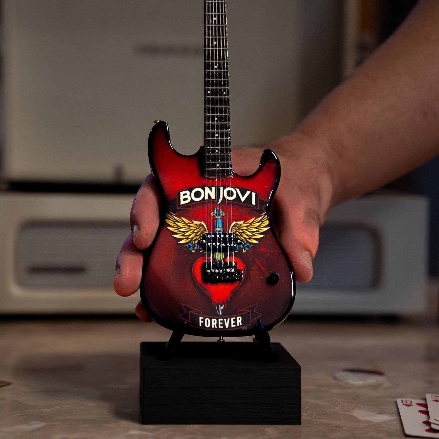 Bon Jovi Forever Tour Collectible Miniature Guitar
