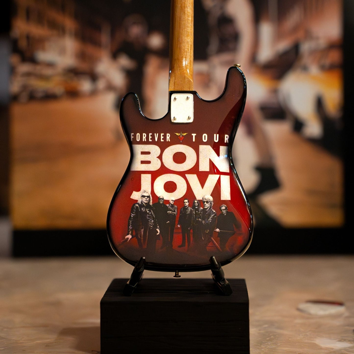 Bon Jovi Forever Tour Collectible Miniature Guitar