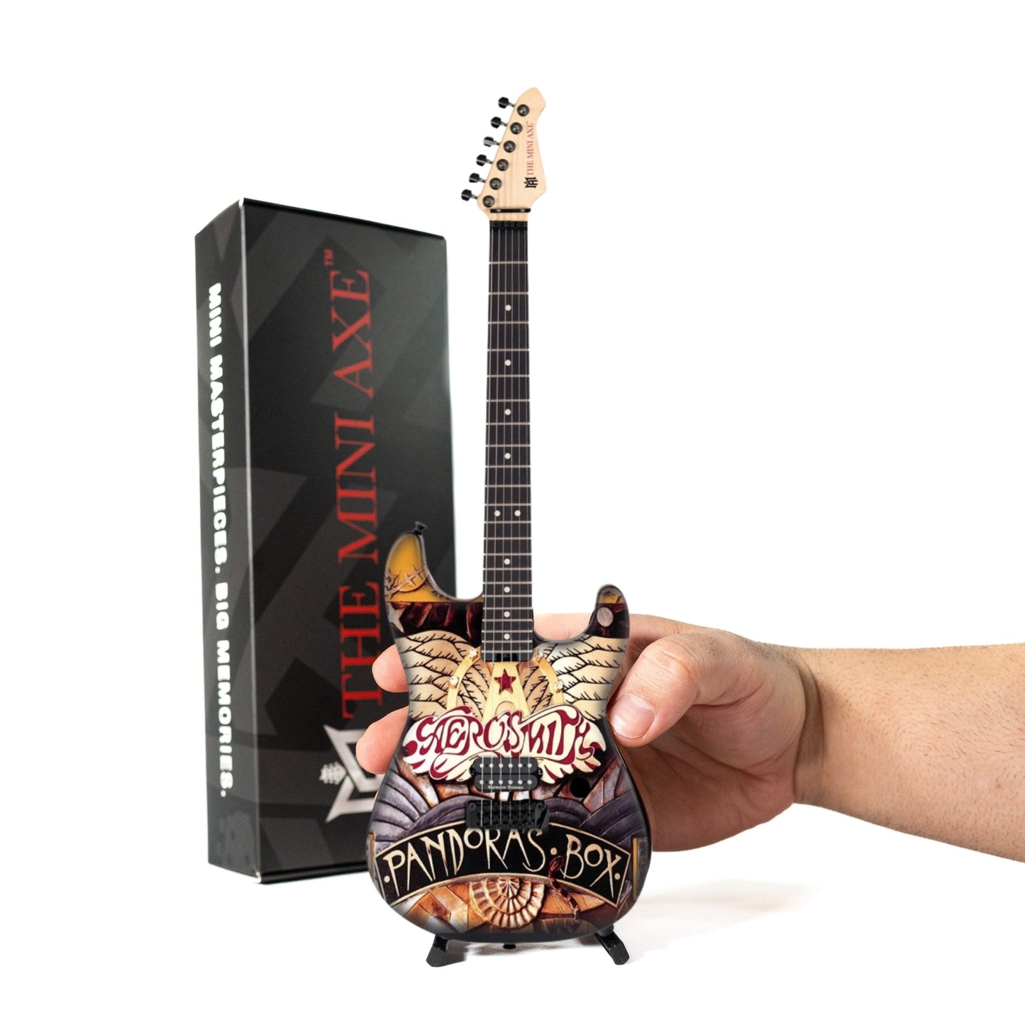 Aerosmith "Pandora's Box" Collectible Miniature Guitar