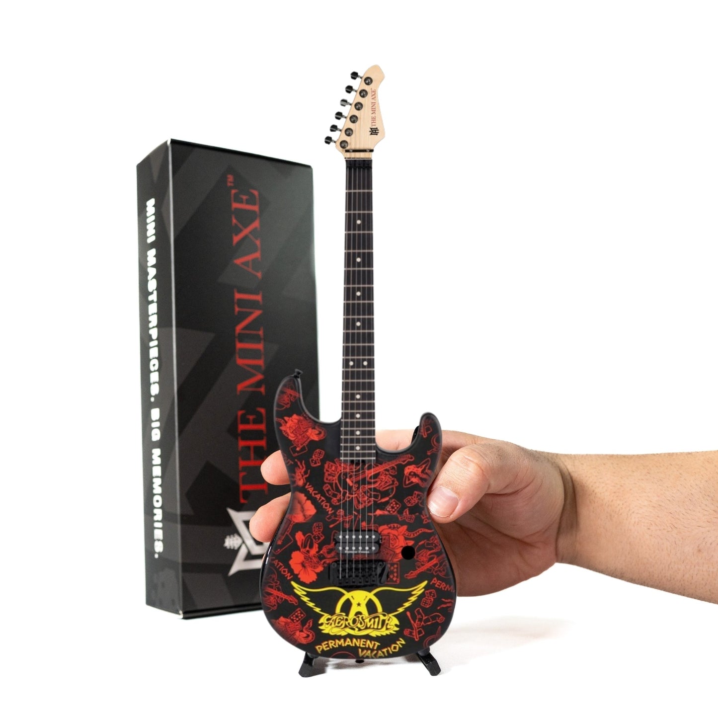 Aerosmith "Permanent Vacation" Collectible Miniature Guitar