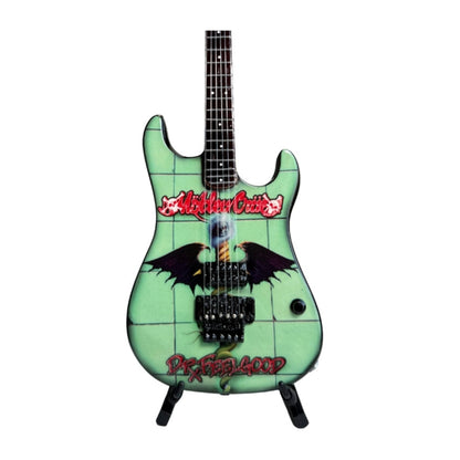 The Complete Mötley Crüe Album Cover Collectible Miniature Guitar Set – All 4 Official Mini Guitar Designs