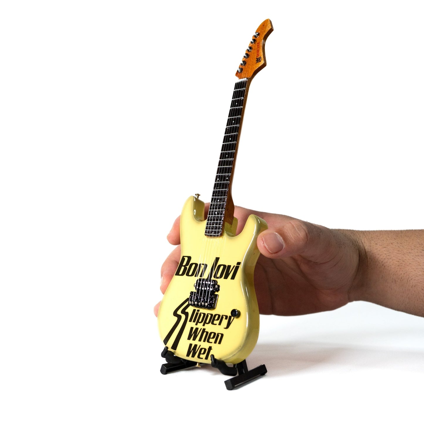 Bon Jovi Slippery When Wet Collectible Miniature Guitar