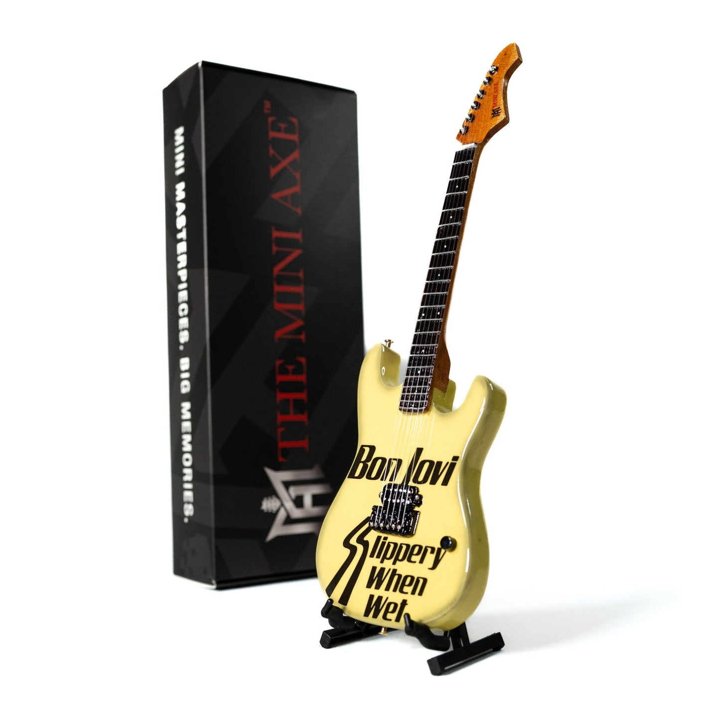 Bon Jovi Slippery When Wet Collectible Miniature Guitar