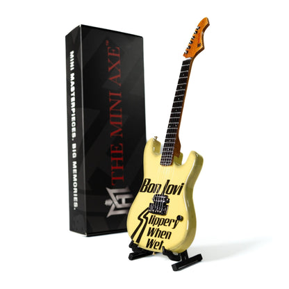 Bon Jovi Slippery When Wet Collectible Miniature Guitar