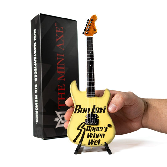 Bon Jovi Slippery When Wet Collectible Miniature Guitar