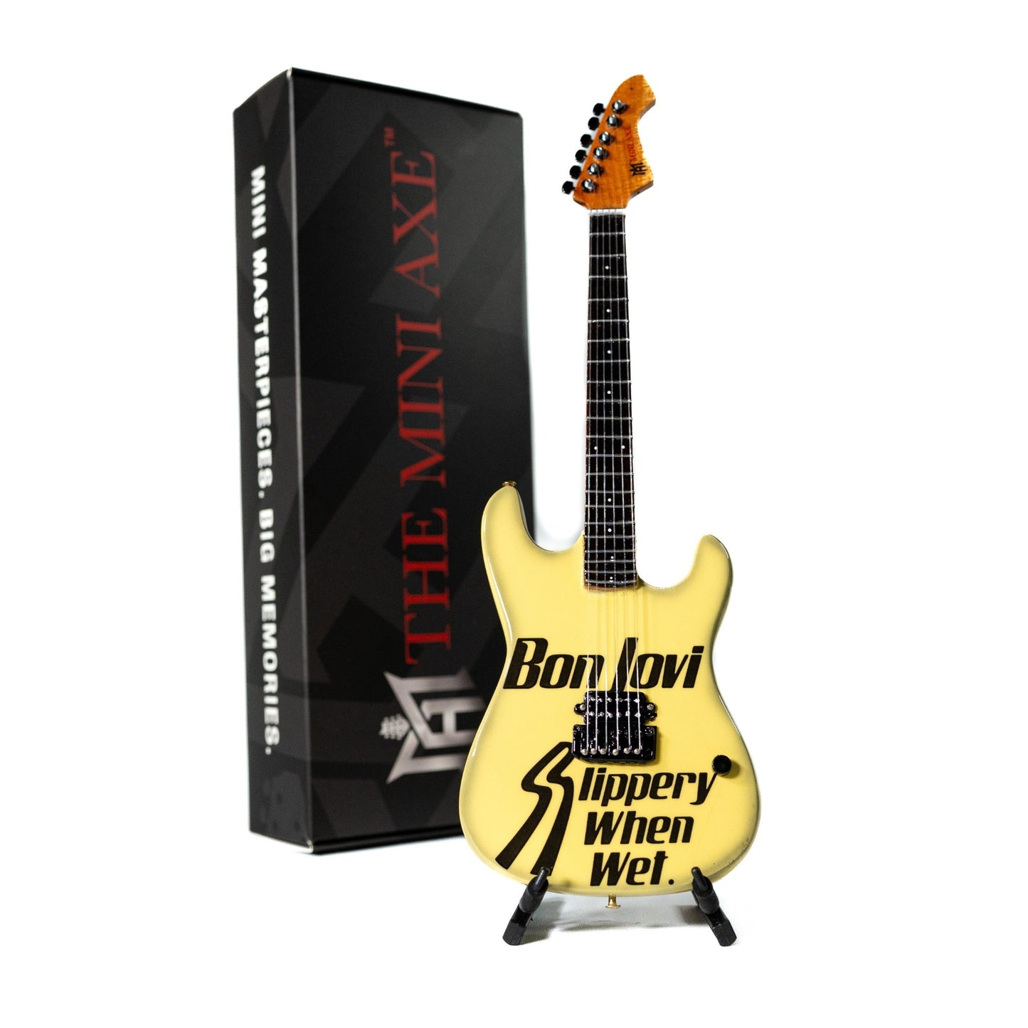 Bon Jovi Slippery When Wet Collectible Miniature Guitar