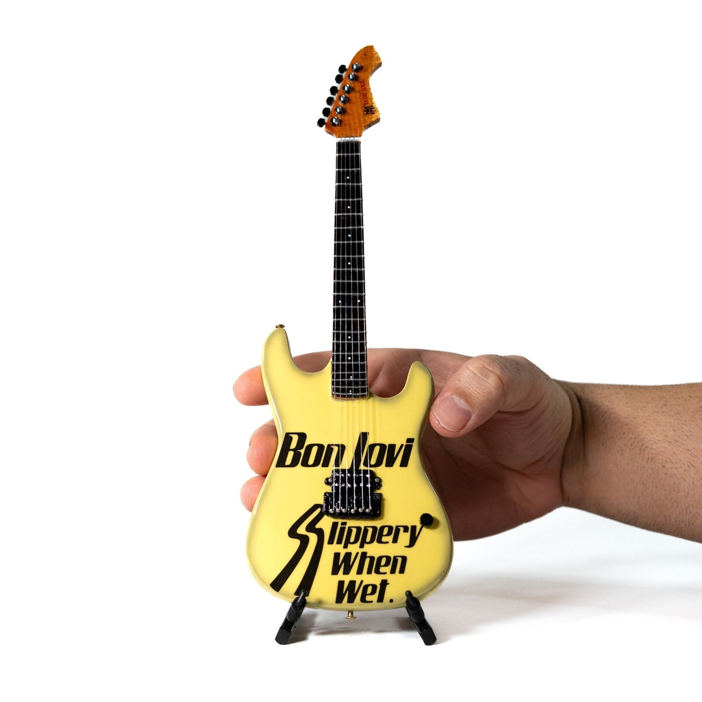 Bon Jovi Slippery When Wet Collectible Miniature Guitar