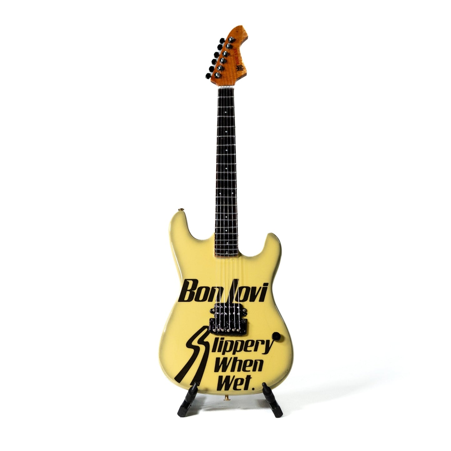 Bon Jovi Slippery When Wet Collectible Miniature Guitar