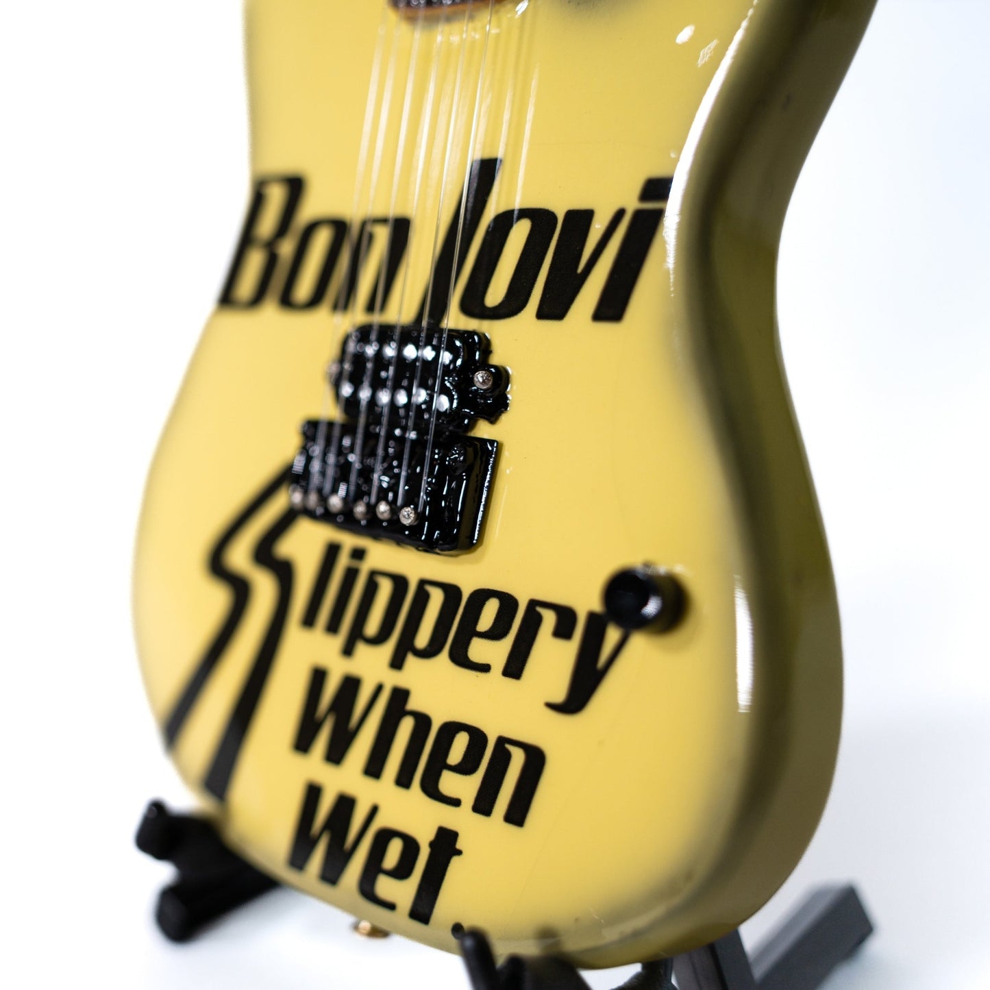 Bon Jovi Slippery When Wet Collectible Miniature Guitar