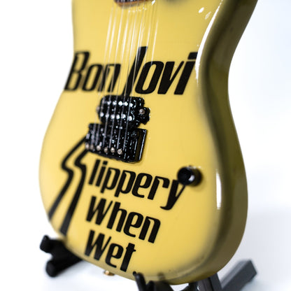 Bon Jovi Slippery When Wet Collectible Miniature Guitar