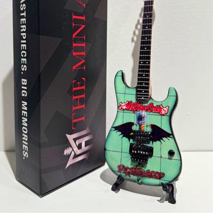 The Complete Mötley Crüe Album Cover Collectible Miniature Guitar Set – All 4 Official Mini Guitar Designs