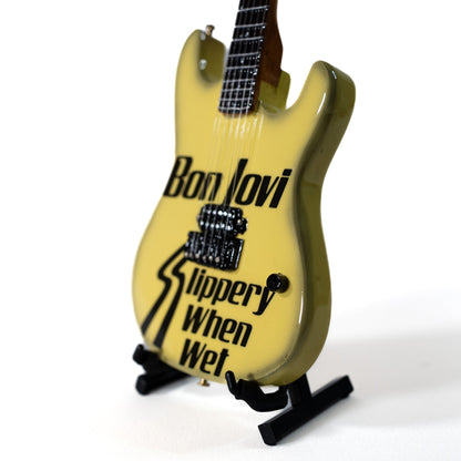 Bon Jovi Slippery When Wet Collectible Miniature Guitar
