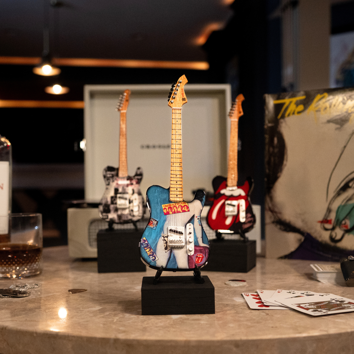 The Rolling Stones "Undercover" Collectible Miniature Guitar