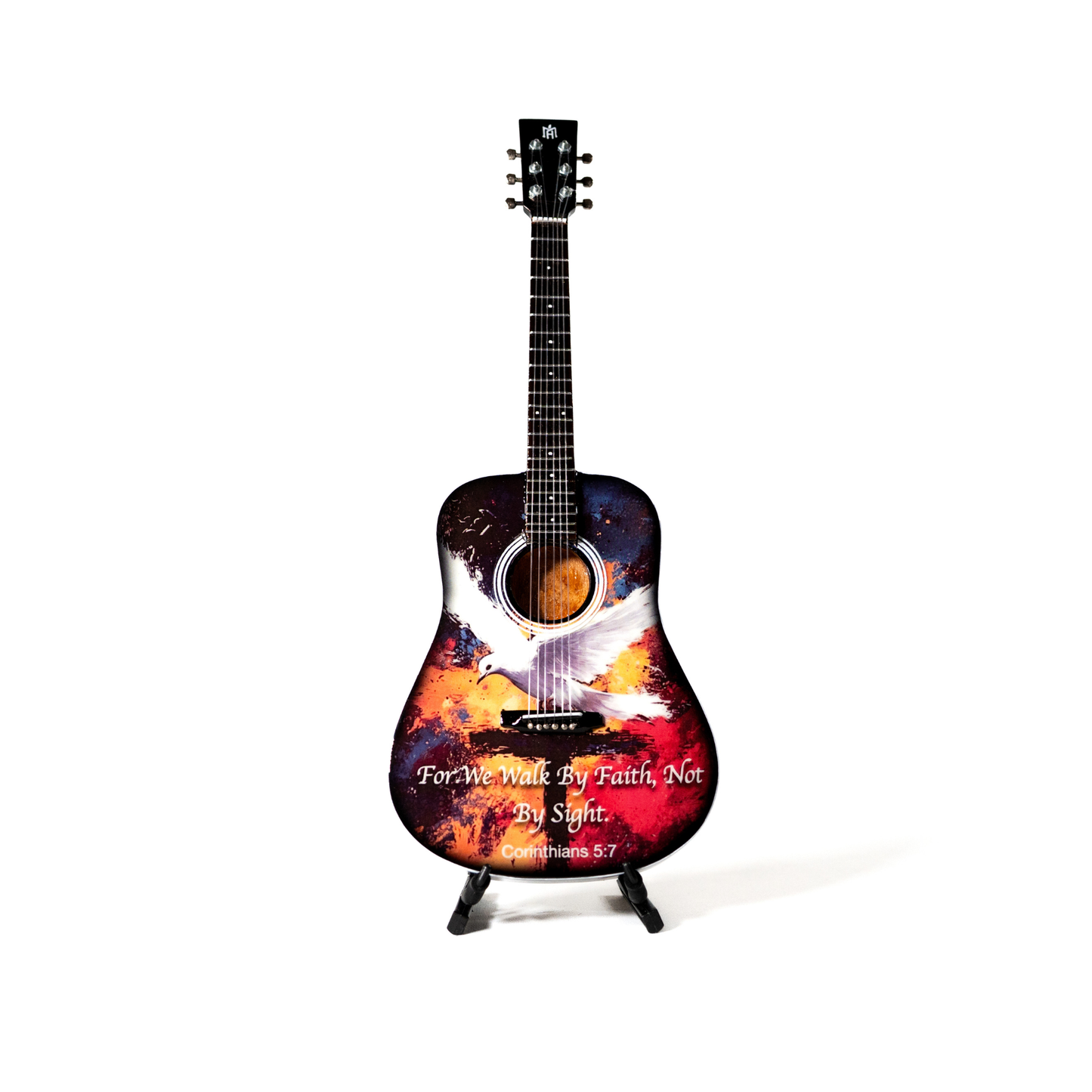 Corinthians 5:7 Collectible Miniature Guitar