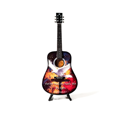 Corinthians 5:7 Collectible Miniature Guitar