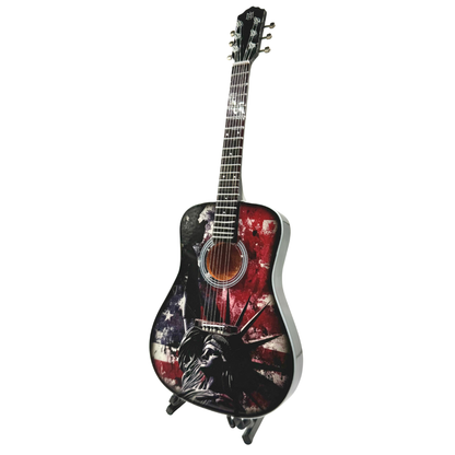 Liberty Rising Collectible Miniature Guitar