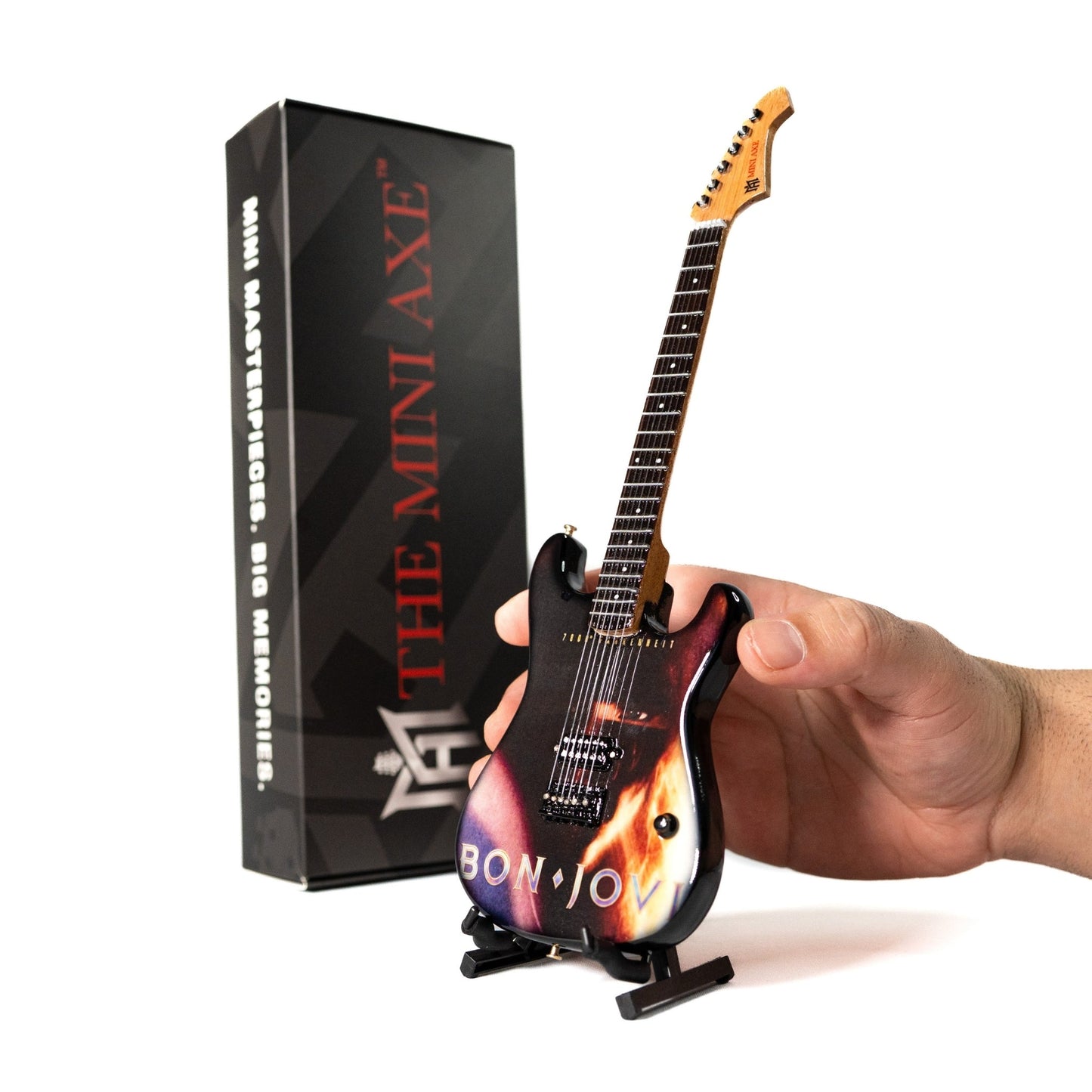 Bon Jovi 7800° Fahrenheit Collectible Miniature Guitar