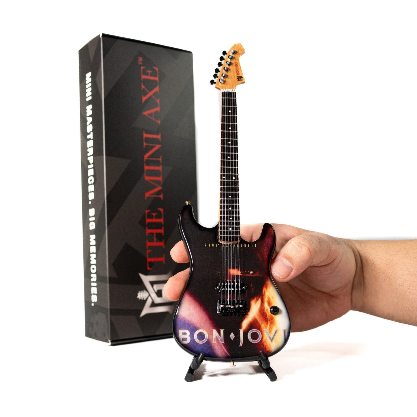 Bon Jovi 7800° Fahrenheit Collectible Miniature Guitar