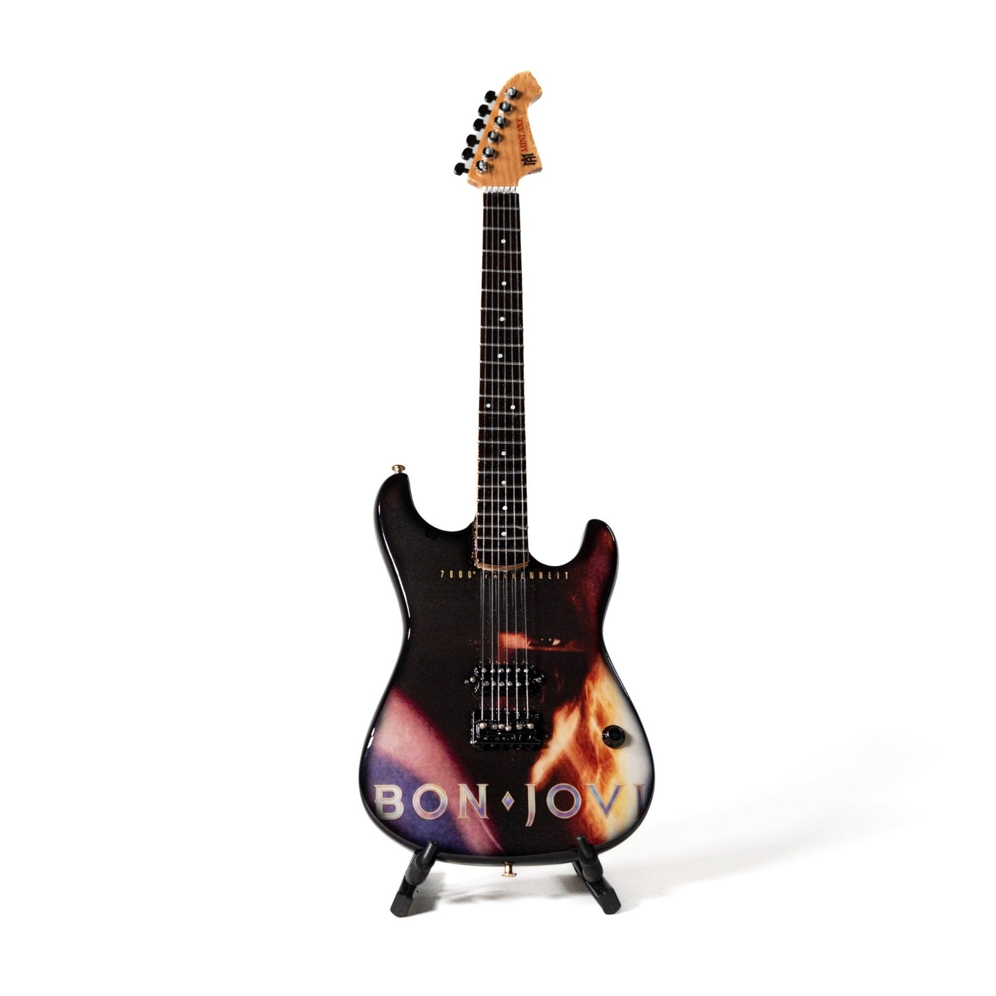 Bon Jovi 7800° Fahrenheit Collectible Miniature Guitar