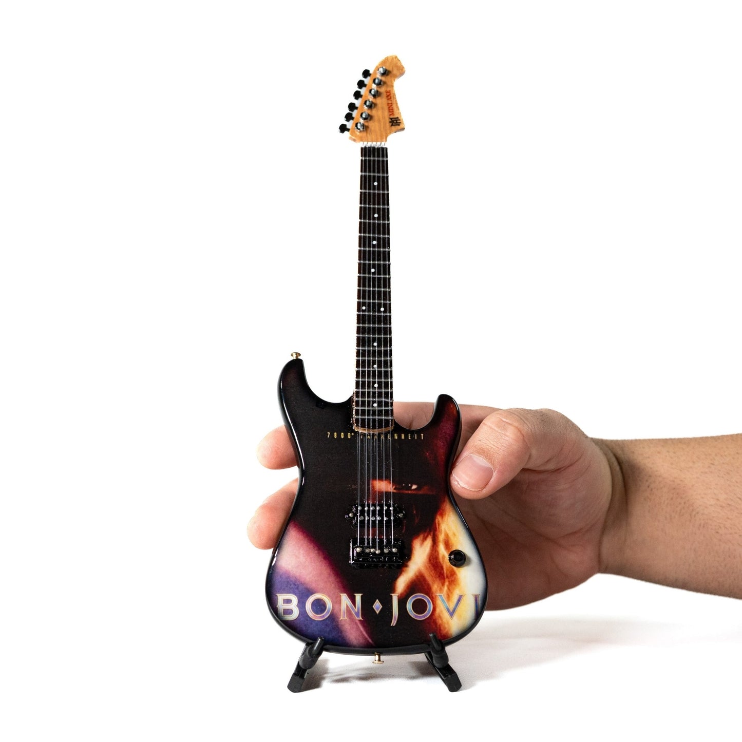 Bon Jovi 7800° Fahrenheit Collectible Miniature Guitar