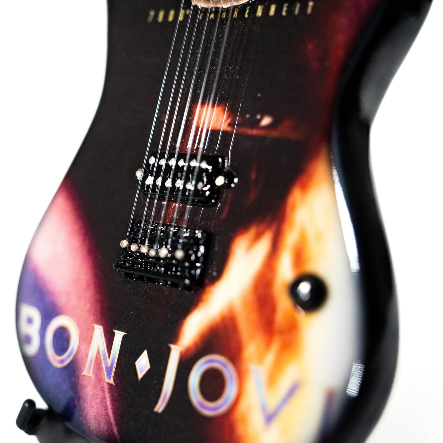 Bon Jovi 7800° Fahrenheit Collectible Miniature Guitar